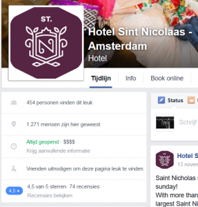 Portfolio Case Hotel Sint Nicolaas Facebook
